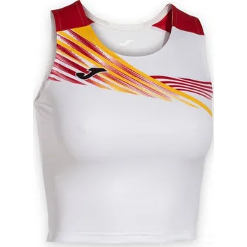 Běžecké oblečení Dámský top JOMA ELITE X, barva bílá - červená, velikost S