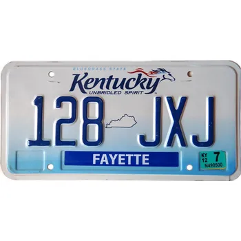 Plechová cedule Americká SPZ Kentucky Unbridled Spirit