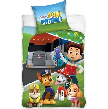Povlečení Bavlna Povlečení 160x200+1p70x80 autobus Tlapková patrola