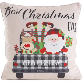 Polštář Vánoční polštář BEST CHRISTMAS 45x45 cm MyBestHome Varianta: Povlak na polštář, 45x45 cm