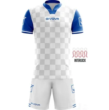 Komplet GIVOVA COMPETITION, barva 0302 bílá - modrá, velikost M