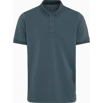 Pánské tričko PORSCHE DESIGN Men's Polo Shirt Polokošile tričko s límečkem a knoflíčky petrolejově zelená (Vysoce kvalitní tričko s UV 30+. Univerzální jako klasické polo triko. Rychleschnoucí a chladivé jako funkční košile.)