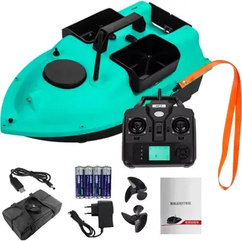 zavážecí lodička RC zakrmovací loď pro rybáře na DO s GPS MAX XXL modrá