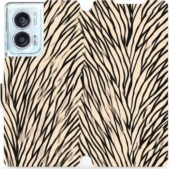 Pouzdro na mobilní telefon Flipové pouzdro Mobiwear - Motorola Edge 50 Fusion - VA52S V koruně stromu (Knížkové flip pouzdro, obal, kryt na mobil Motorola Edge 50 Fusion - VA52S V koruně stromu, materiál Umělá kůže + TPU - ochrana 360°, stojánek, silikonová vanička, magnetické)