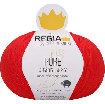 Příze Regia Premium Pure 30 Červená (Příze Pure Regia Premium 30 Lipstick)