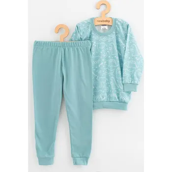Kojenecké oblečení Dětské bavlněné pyžamko New Baby iceberg dino Zelená 128/134