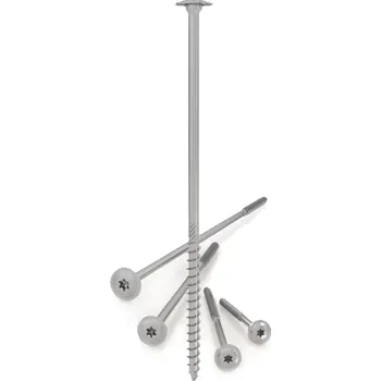 Vrut TBS Vruty pro dřev. TH T30 6 x 180 ZB s talířovou hlavou / balení 50 ks