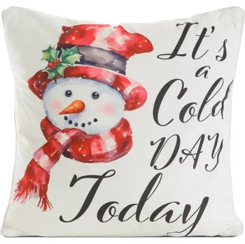 Vánoční polštář COLD DAY 45x45 cm MyBestHome Varianta: Povlak na polštář s výplní, 45x45 cm