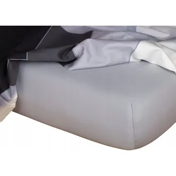 Bytový textil DADKA VRACOV Jersey prostěradlo světle šedé Rozměr: 90x200x20 jednolůžko