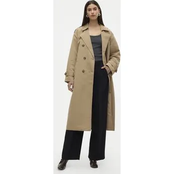 Dámský kabát Vero Moda Trenčkot Chloe 10300263 Béžová Regular Fit M
