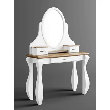 Obývací stěna Rustikální toaletní stolek AUSTIN Romance z masivu Barevné provedení: Bílá - hnědá 22-05