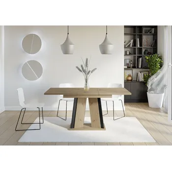 Jídelní stůl Prospero Rozkládací jídelní stůl DOHA Barva: artisan/černá