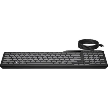 Klávesnice HP 400 Backlit Wired Keyboard - drátová podsvícená klávesnice CZ/SK