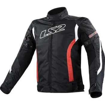Moto bunda LS2 GATE MAN JACKET BLACK RED - L