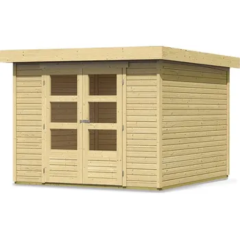 Zahradní domek dřevěný domek KARIBU ASKOLA 4 (73061) natur LG1708 Varianta: dřevěný domek KARIBU ASKOLA 4 (73061) natur LG1708