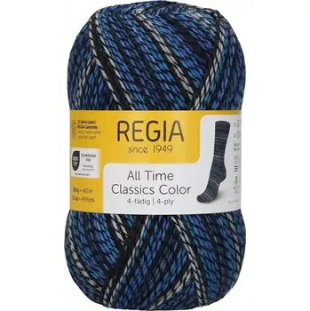 Příze Regia 4-Ply Color 4136 Blue Sky (Ponožková příze Regia 4136 Blue Sky)