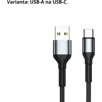 Datový kabel Nabíjecí a Datový Kabel pro Přenos Dat 3A Fast Charging Nylon Výběr Variant USB-A na USB-C