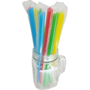 Jednorázové nádobí Slámka BUBBLE TEA 21 cm x 12 mm MIX opakované použití, 250 ks 100031659