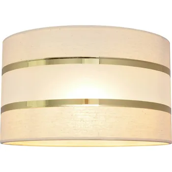 Lampička HELam Stínidlo na lampu Helen E27 Ø25/výška 15 cm ecru-zlatá ecru, zlatá - Doprava zdarma