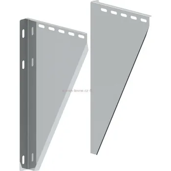 Držák na polici Plechové konzole odstup 250-350mm 200/32,5