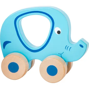 Dřevěná hračka small foot Dřevěná jezdící zvířátka do ruky slon, LE10631-1-SLON
