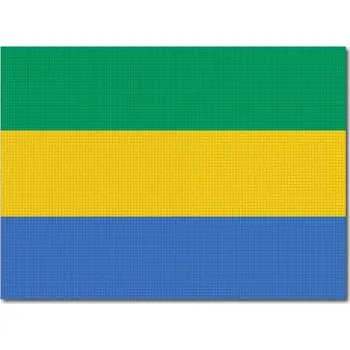 Vlajka Pelisport Gabonská vlajka tištěná 6 x 4,5 cm