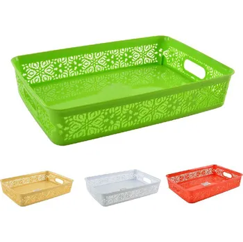 ORION Plastový úložný košík Dantel, 36 x 25 cm