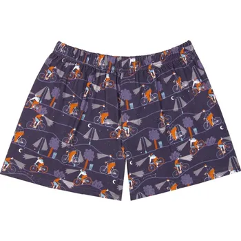 Pánské spodní prádlo Pánské trenky švestkově modrá kola JerryJane (Trenky volnějšího střihu)