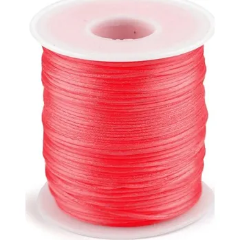 Příze Saténová šňůra Ø1 mm - 14 růžová korálová