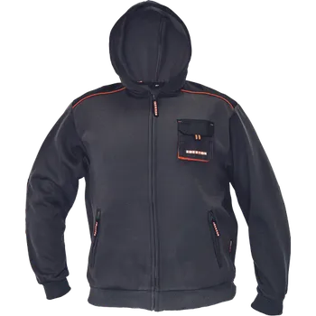 pracovní mikina ČERVA EMERTON mikina s kapucí Barva: černá, Velikost: 3XL