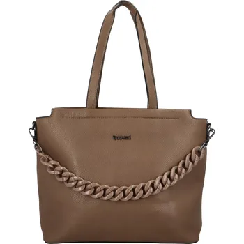 Kabelka Stylová dámská koženková kabelka Vrigita, světle hnědá