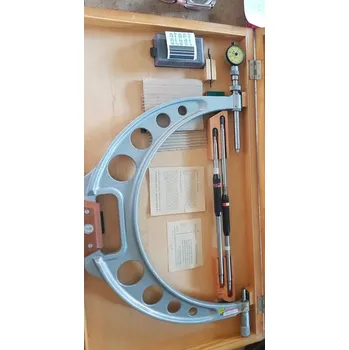 Pasametr ČSN 251875, 300-400 mm, TGL (Výroba TGL. Obsahuje etalony na nastavení. Obsahuje externí číselníkový indikátor se 4 dotyky ČSN 251811 - B40 - Somet)