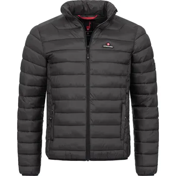 HÖHENHORN Větruvzdorná pánská prošívaná teplá bunda s kapucí HOHENHORN Balmhorn Barva: Černá, Velikost: S