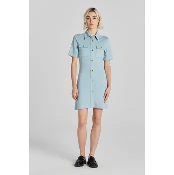 Dámské šaty ŠATY GANT SS JERSEY SHIRT DRESS DOVE BLUE