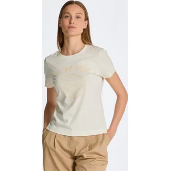 Dámské tričko TRIČKO GANT REG TONAL GRAPHIC SS T-SHIRT CREAM