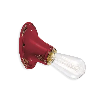 Nástěnné svítidlo Ferroluce Nástěnné retro svítidlo VINTAGE, v. 14 cm, 1xE27 Barva: Rudá červená