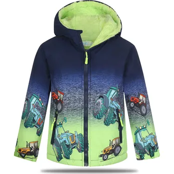 Chlapecká bunda Chlapecká zimní bunda - KUGO FB0360, tmavě modrá / signální Barva: Modrá, Velikost: 98