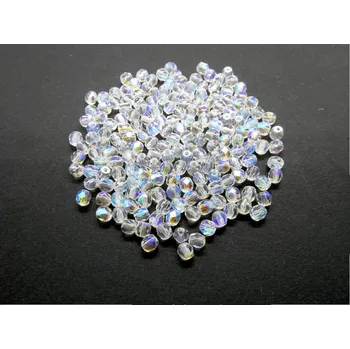 Dětské navlékací korálky CZ Broušené korálky, 4mm, barva 00030/28701 - 30ks