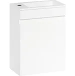 Naturel Koupelnová skříňka s umyvadlem Naturel Verona 40x53,2x22 cm bílá lesk VERONA40BL VERONA40BL