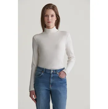 Dámský svetr ROLÁK GANT SLIM RIB TURTLENECK EGGSHELL