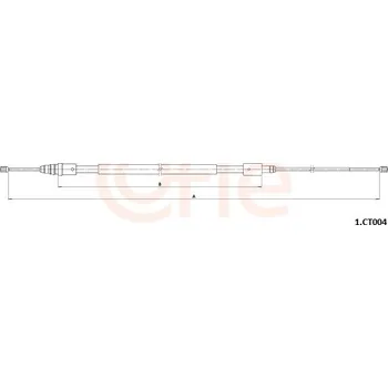 Lanko parkovací brzdy Tažné lanko, parkovací brzda COFLE 92.1.CT004