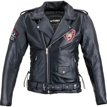 Moto bunda Kožená moto bunda W-TEC Black Heart Perfectis Barva černá, Velikost 5XL