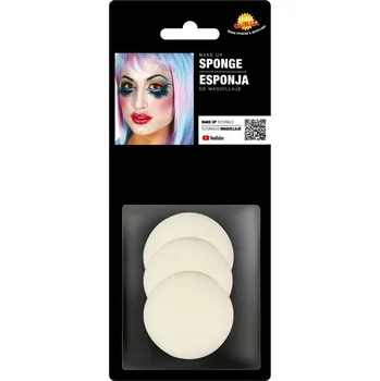 Karnevalový doplněk Balení 3 houbiček na makeup