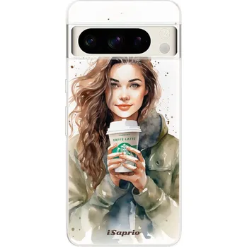 Pouzdro na mobilní telefon Odolné silikonové pouzdro iSaprio - Girl with latte - Google Pixel 8 Pro