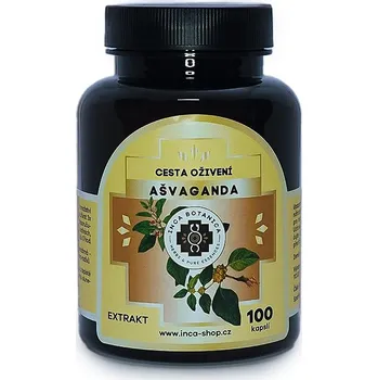 Doplněk stravy Inca Botanica Ašvaganda 100 kapslí