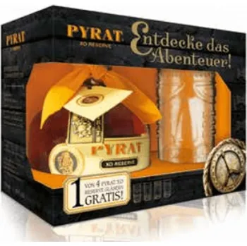 Rum Pyrat XO Reserve 40% 0,7 l (darková sada se sklem)