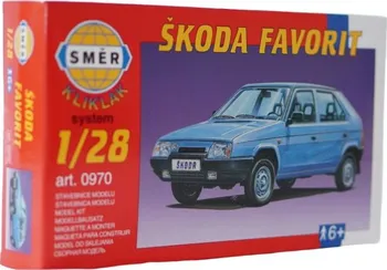 Plastikový model Směr Kliklak Škoda Favorit 1:28