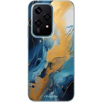Pouzdro na mobilní telefon Odolné silikonové pouzdro iSaprio - Blue Gold Marble - Honor 200 Lite