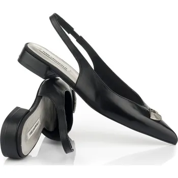 Dámské lodičky SANDÁLE KARL LAGERFELD KERRIE KAN FAN SLING BLACK LTHR