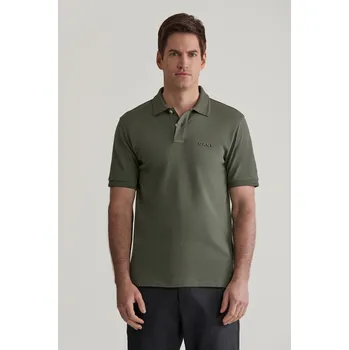 Pánské oblečení POLOKOŠILE GANT 3D GRAPHIC POLO DARK EARTHY GREEN